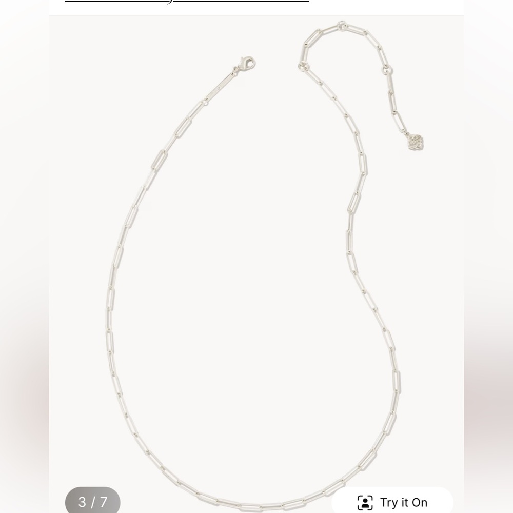 NWT Kendra Scott Courtney paperclip necklace